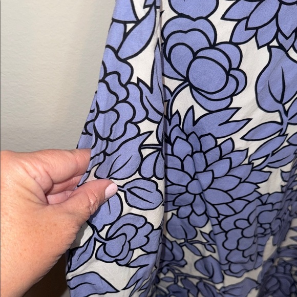 Guess Strapless Dress Y2K with Blue Floral Design - size 3. M - Picture 3 of 5